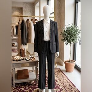 Danny & Nicole Black Pinstripe Pantsuit